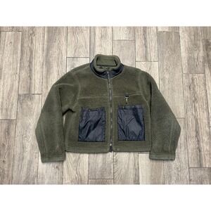 Reese Cooper Cropped Fleece- Green Size Small